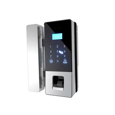 Smart Door Lock Remote Controller Fingerprint Glass Door Lock Digital Door Opener RFID Password Electronic Biometric Card Security